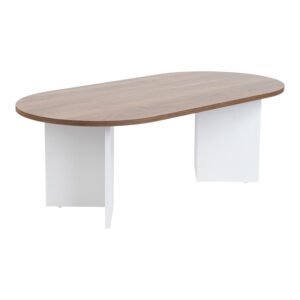 Τραπέζι σαλονιού Tabletod House Genius σε καρυδί-λευκή απόχρωση 119x60x40εκ