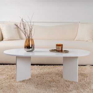 Τραπέζι σαλονιού Tabletod House Genius σε λευκή απόχρωση 119x60x40εκ