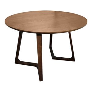 Τραπέζι Sedria House Genius mdf καρυδί Φ120x75εκ