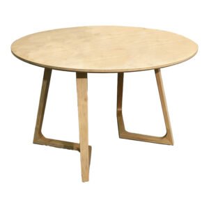 Τραπέζι Sedria House Genius mdf σε φυσική απόχρωση Φ120x75εκ