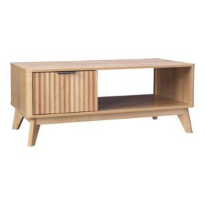 Τραπέζι σαλονιού Hamea House Genius mdf σε φυσική απόχρωση 110x55,2x45εκ