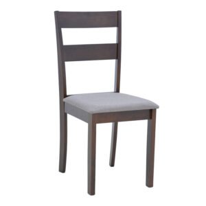 Καρέκλα Dallan House Genius rubberwood σε καρυδί απόχρωση 40x47.5x89εκ