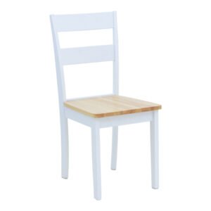 Καρέκλα York House Genius σε λευκή-φυσική απόχρωση 39.5x47.5x89εκ