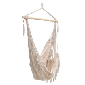 Αιώρα-κούνια κάθισμα Ambition House Genius ύφασμα μπεζ 100x80x130εκ