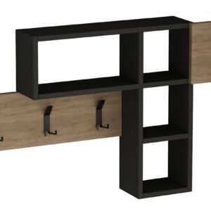 Κρεμάστρα Game House Genius χρώμα φυσικό-ανθρακί 99,5x15x61εκ