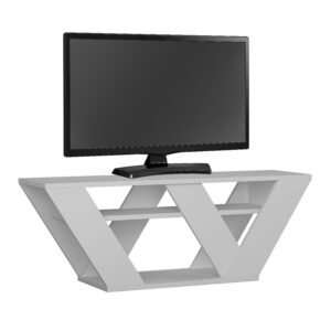 Έπιπλο τηλεόρασης Pipralla House Genius λευκό 110x30x40εκ
