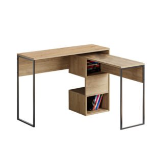 Γραφείο εργασίας πτυσσόμενο Badau House Genius μελαμίνης φυσικό 110x37x77εκ