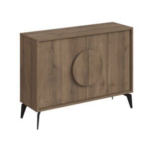 Μπουφές Gora House Genius σε απόχρωση ανοιχτό καρυδί 110x35.6x82εκ
