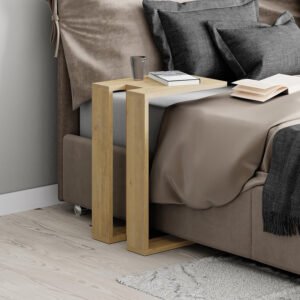 Βοηθητικό τραπέζι Muju House Genius σε φυσική απόχρωση 40x30x57εκ