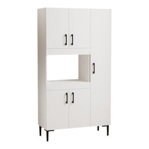 Ντουλάπια κουζίνας Defne House Genius σε λευκή απόχρωση 89x37.5x160εκ