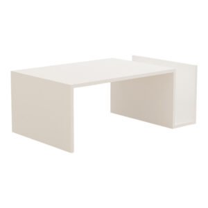 Τραπέζι σαλονιού Poko House Genius σε λευκή απόχρωση 86.8x50x32,4εκ