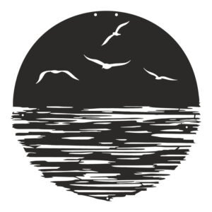 Διακοσμητικό τοίχου Seline pakooworld μαύρο μεταλλικό Φ40x0,15εκ