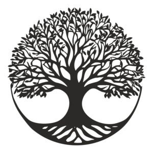 Διακοσμητικό τοίχου Lifeto pakooworld μαύρο μεταλλικό Φ80x0,15εκ