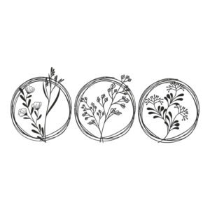 Διακοσμητικό τοίχου Fremio pakooworld σετ 3τεμ μαύρο μεταλλικό Φ30x0,15εκ