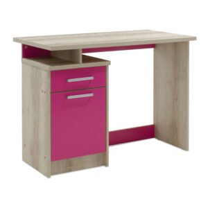Γραφείο εργασίας Looney House Genius χρώμα castillo-ροζ 100x55x75εκ