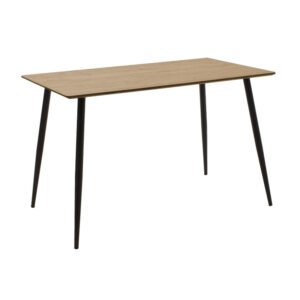 Τραπέζι Cuba House Genius MDF sonoma-μαύρο 120x70x76εκ