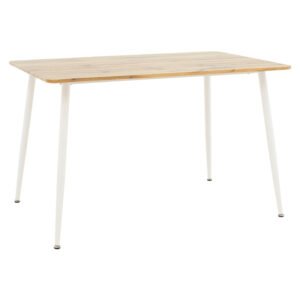Τραπέζι Cuba House Genius MDF sonoma-λευκό 120x80x75εκ