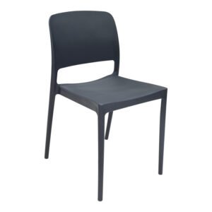 Καρέκλα Fenxy House Genius pp σε μαύρη απόχρωση 38x42x77εκ