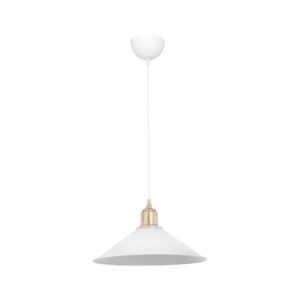 Φωτιστικό οροφής μονόφωτο PWL-0964 House Genius Ε27 λευκό Φ30x14.5εκ