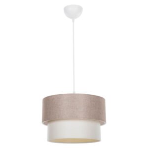 Φωτιστικό οροφής μονόφωτο PWL-1194 House Genius Ε27 μπεζ Φ30x19εκ