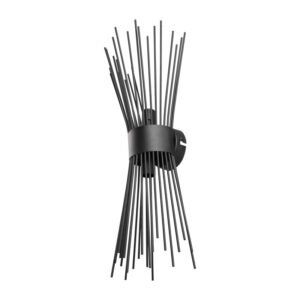 Φωτιστικό τοίχου-απλίκα δίφωτο Candil House Genius Ε14 σε μαύρη απόχρωση 17x20x45εκ