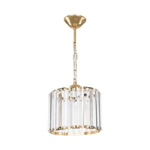 Φωτιστικό οροφής μονόφωτο Lavina House Genius Ε27 σε χρυσή απόχρωση Φ20x20εκ