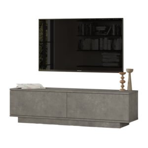 Έπιπλο τηλεόρασης Zoeva House Genius γκρι cemento 140x35,5x38εκ