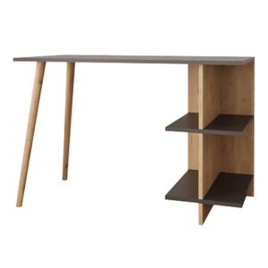 Γραφείο εργασίας Volet House Genius σε oak- ανθρακί απόχρωση 114x56x76εκ