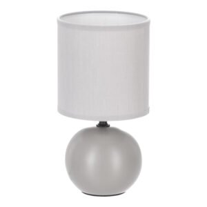 Επιτραπέζιο φωτιστικό PWL-1210 House Genius Ε14 κεραμικό σε γκρι απόχρωση Φ13x25εκ