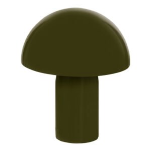 Επιτραπέζιο φωτιστικό Mushi House Genius μέταλλο σε χακί απόχρωση Φ20x24,5εκ