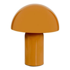 Επιτραπέζιο φωτιστικό Mushi House Genius μέταλλο σε κίτρινη απόχρωση Φ20x24,5εκ