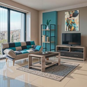 Φοιτητικό πακέτο επίπλων σαλονιού Aura House Genius σετ 3τεμ