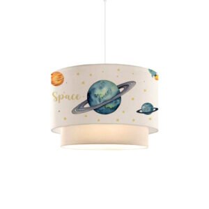 Παιδικό φωτιστικό οροφής Saturn House Genius πολύχρωμο-λευκό Φ30x20εκ