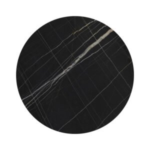 Επιφάνεια τραπεζιού Relian House Genius HPL μαύρο όψη μαρμάρου Φ60εκ πάχους 12mm