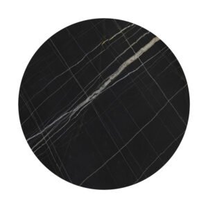 Επιφάνεια τραπεζιού Relian House Genius HPL μαύρο όψη μαρμάρου Φ69εκ πάχους 12mm