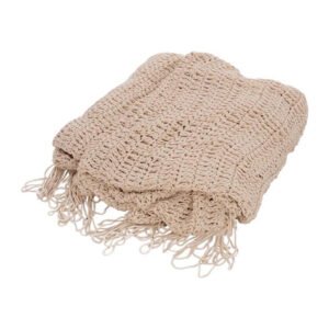 Δίχτυ σκίασης Shelto House Genius μακραμέ poly-cotton σε μπεζ απόχρωση 200x200x27εκ