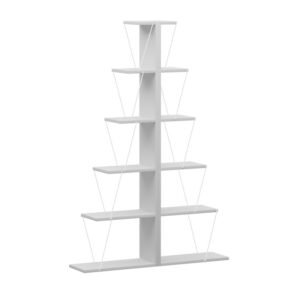 Βιβλιοθήκη mini Tars House Genius λευκό 100x22x150εκ
