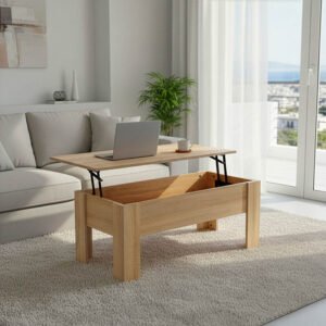 Τραπέζι σαλονιού Ferza House Genius πολυμορφικό σε oak απόχρωση 100x50x42εκ