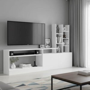 Σύνθετο σαλονιού Seruno House Genius λευκό 170x25x100εκ