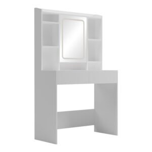 Τουαλέτα κρεβατοκάμαρας Efilia House Genius με led σε λευκή απόχρωση 90x40x145εκ