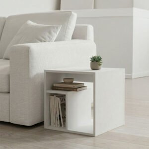 Βοηθητικό τραπέζι Doublo House Genius λευκό 40x35x40εκ