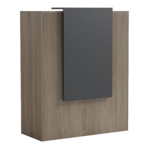 Γραφείο reception Zowel House Genius με led sonoma-ανθρακί 90x40x110εκ