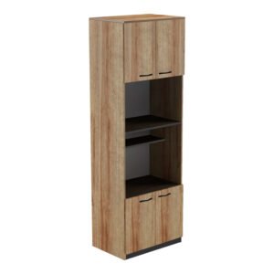 Ντουλάπα κουζίνας Rowan House Genius σε ανθρακί-oak απόχρωση 60x42x182εκ