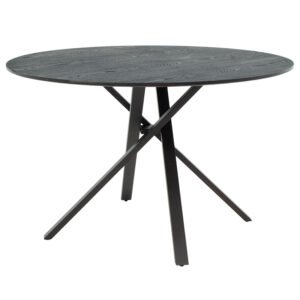 Tραπέζι Cerco House Genius MDF μαύρο Φ120x75εκ
