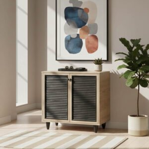 Παπουτσοθήκη-ντουλάπι Ronan House Genius χρώμα φυσικό 70.5x35x66εκ