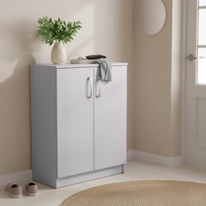 Παπουτσοθήκη-ντουλάπι Shordo House Genius λευκό-oak μελαμίνης 60x40.5x80εκ