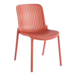 Καρέκλα Teragi στοιβαζόμενη House Genius pp με UV protection terracotta 58x43.5x82εκ