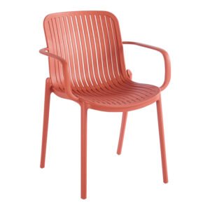 Πολυθρόνα Teragi στοιβαζόμενη House Genius pp με UV protection terracotta 59x57x82εκ