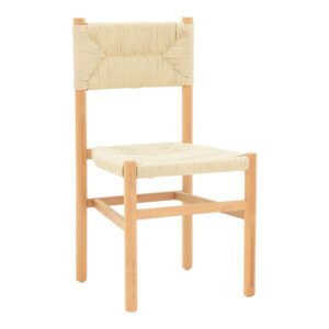 Καρέκλα Oarvine House Genius φυσικό rubberwood-φυσικό σχοινί 46x52x88εκ