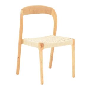 Καρέκλα Tavrine House Genius σχοινί-rubberwood σε φυσική απόχρωση 47x59x78εκ